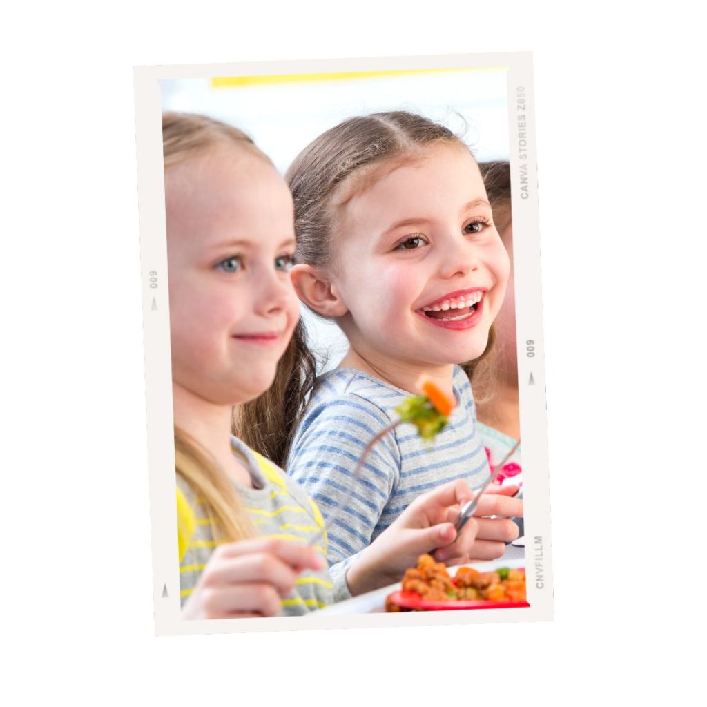 Children eating at a restaurant in Copenhagen