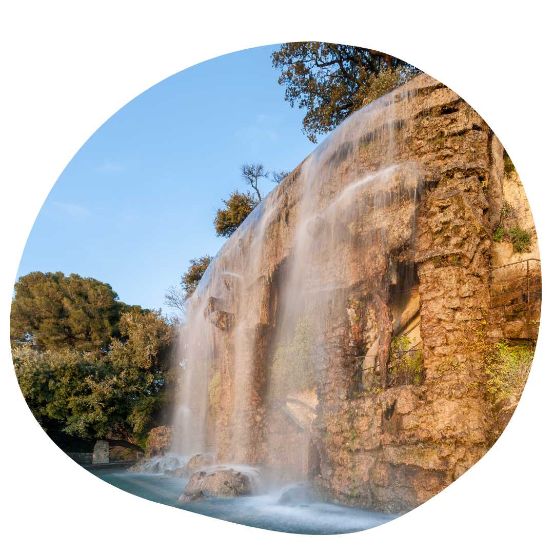 Parc de la Colline Waterfall