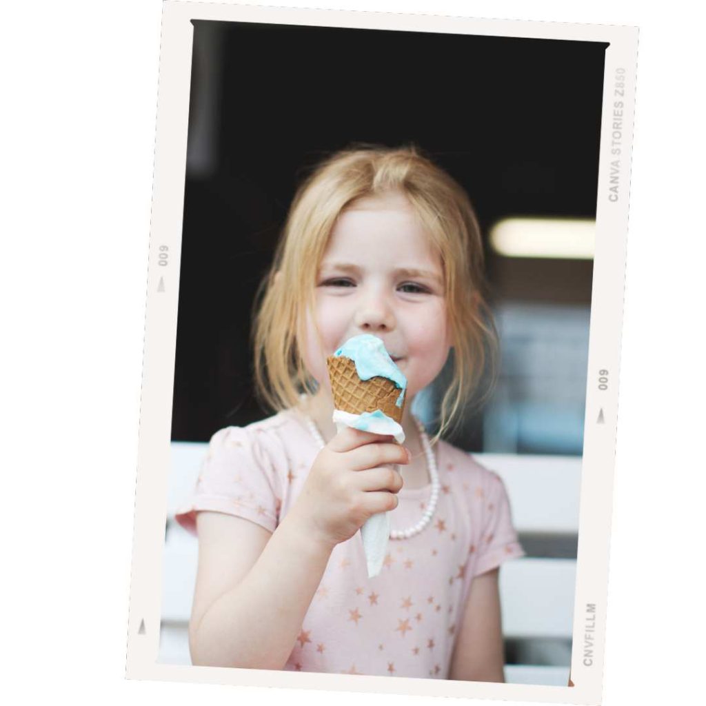 Child eating an ice-cream