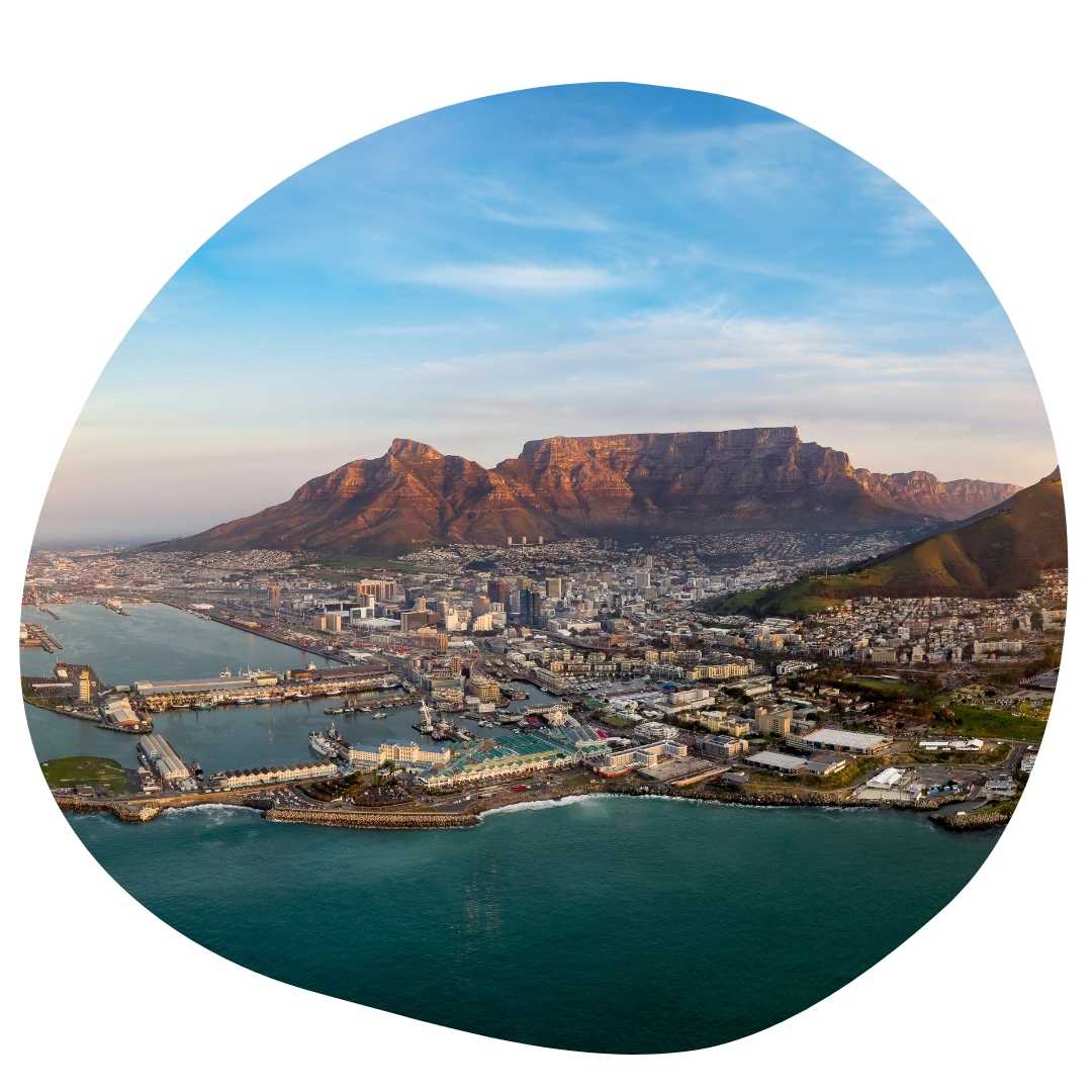 Cape Town Aerial View in South Africa