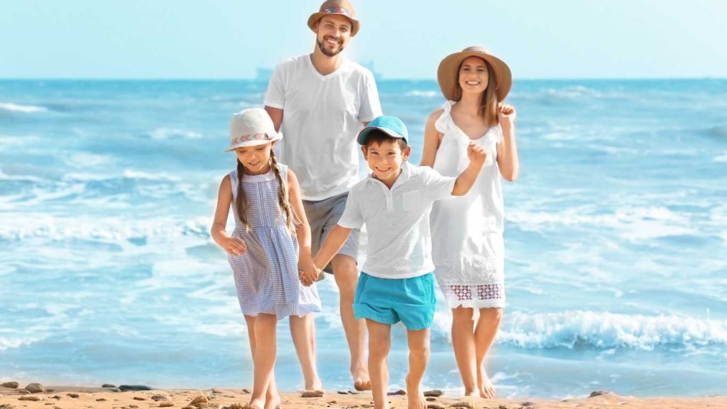 seaside escape family holiday idea on a budget