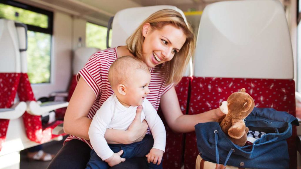 travelling with a baby and taking their favourite soft toy