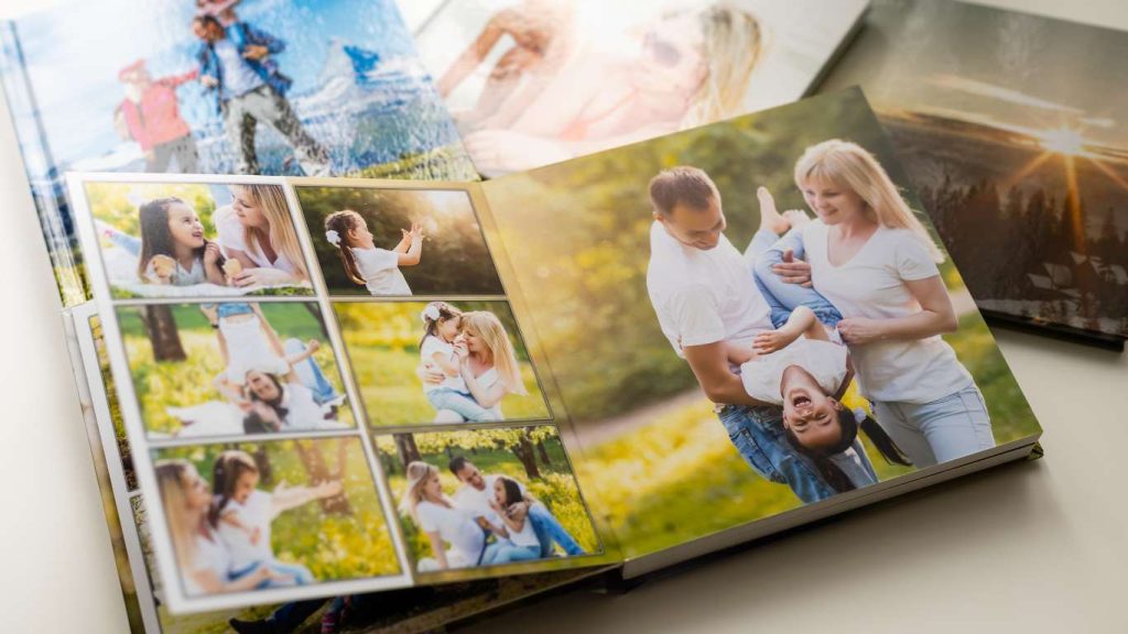 Family photo albums for family travel photos