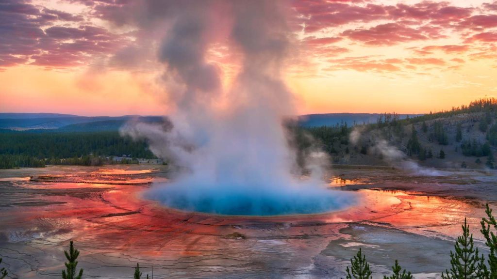 Geysers in Yellowstone National Park