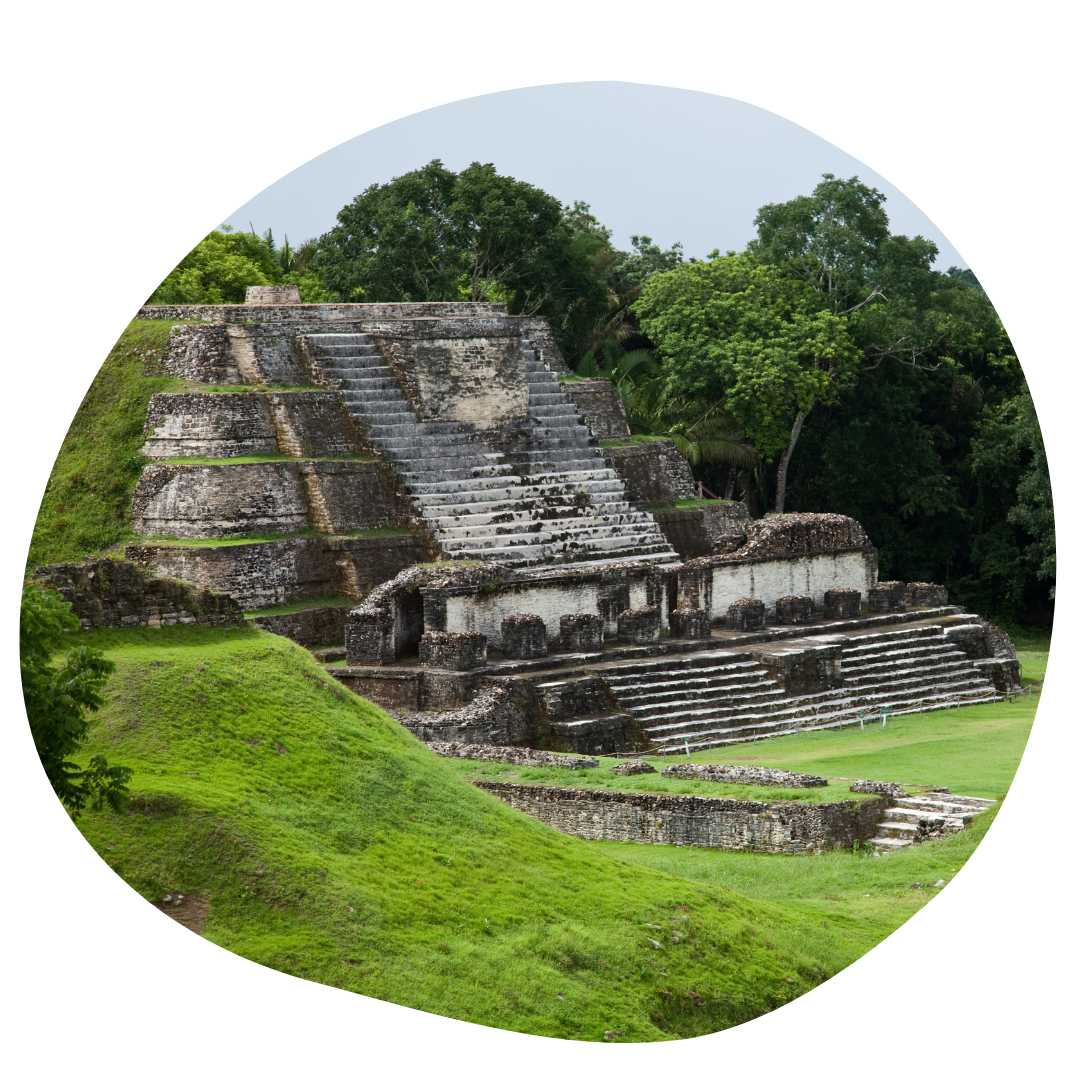Ruins in Belize, the Caribbean